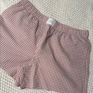 Pink Gingham Shorts